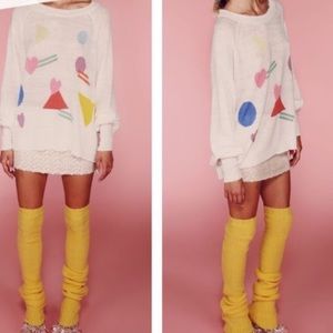 WILDFOX pfeiffer sweater 'girl talk’, Sz S